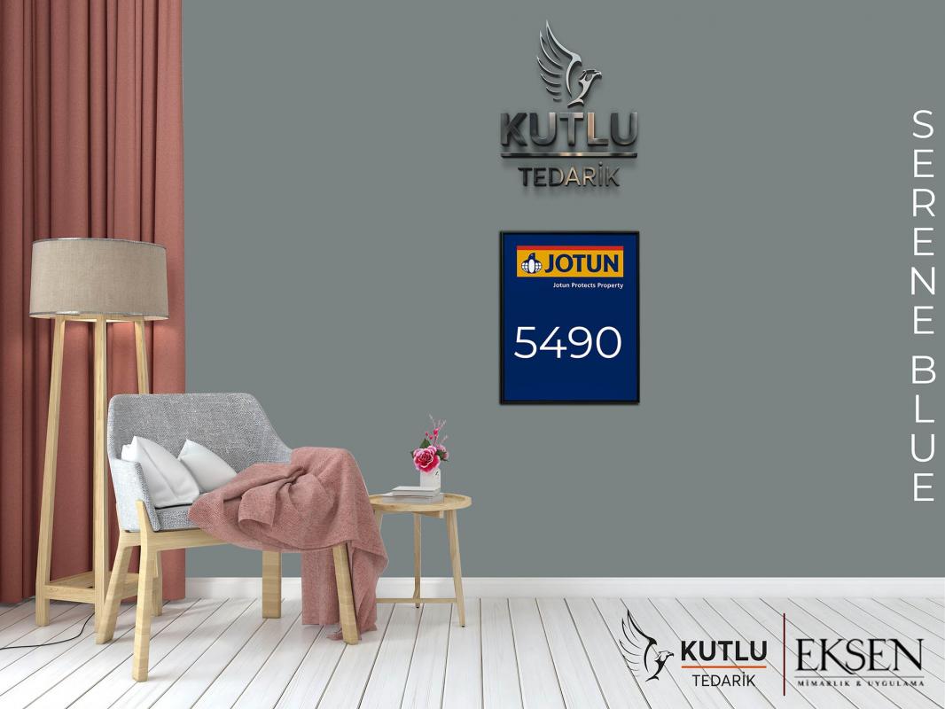 Jotun Fenomastic Güzel Evim Zengin Mat Yeni 1 Lt 5490 Serene Blue Ncs 5307-B38G