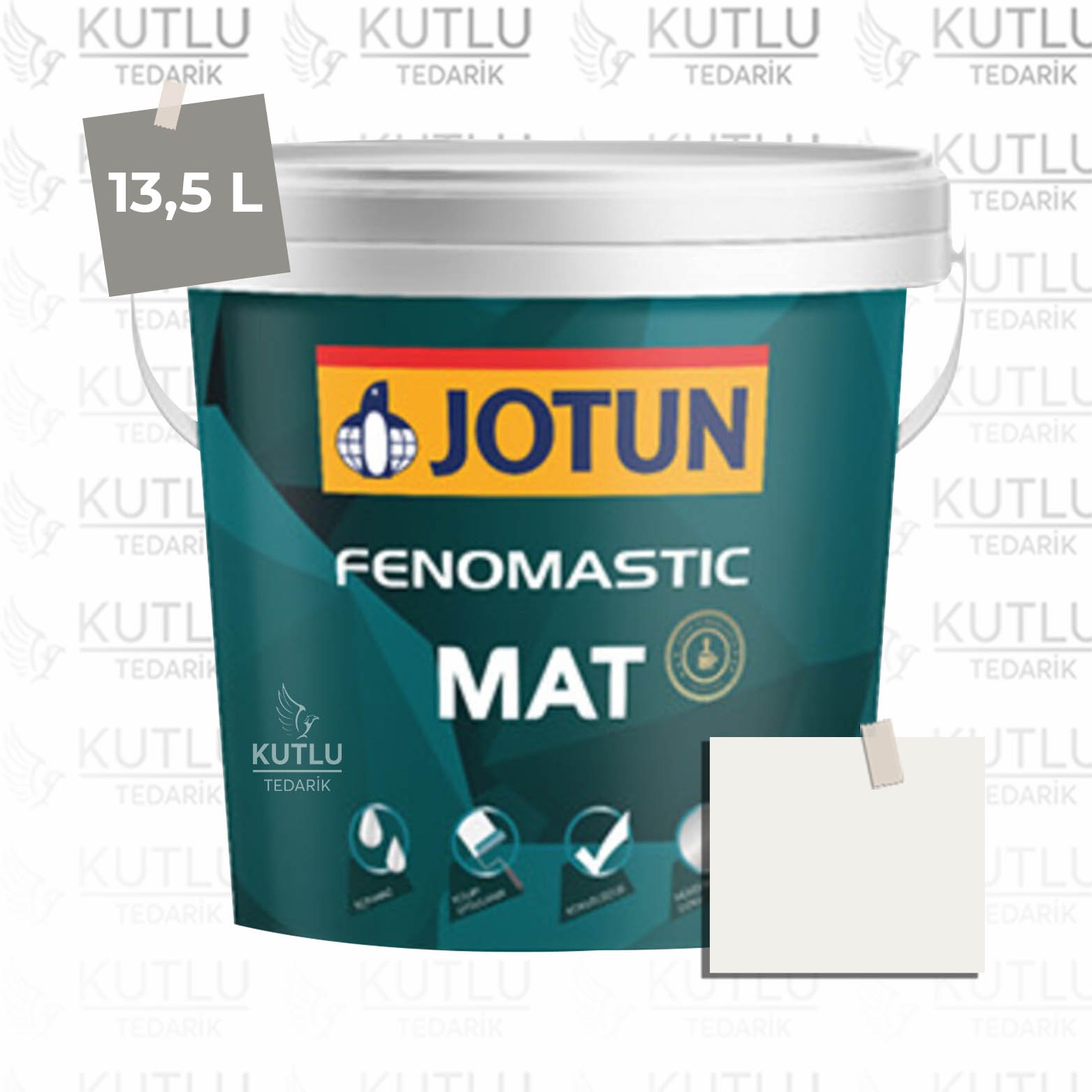 Jotun Fenomastic Mat 13,5 Lt  9918 Classic White Klassısk Hvıt Ncs S0500-N