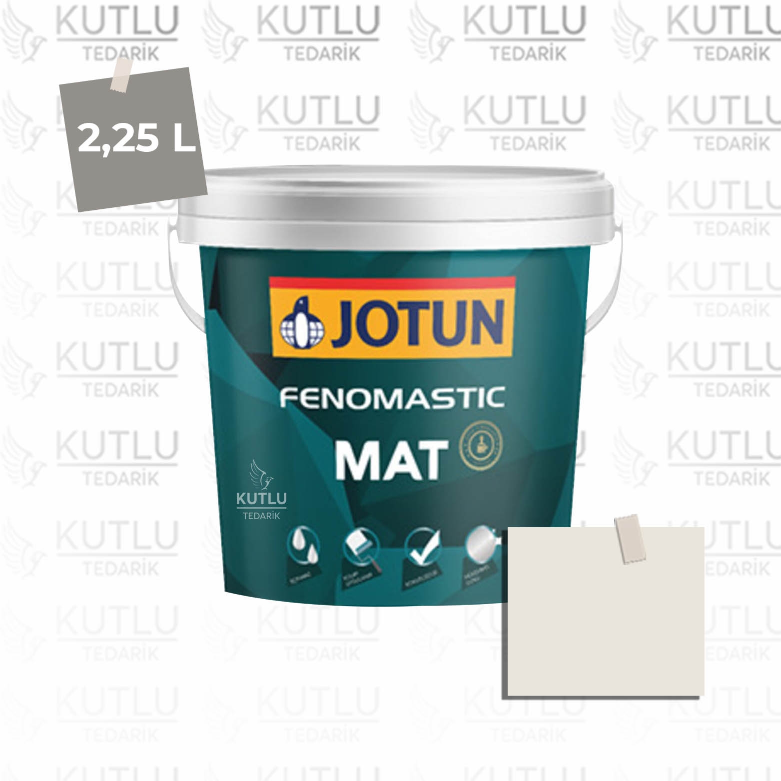 Jotun Fenomastic Mat 2,25 Lt  0471 Antique White Lys Antikk Ncs 0802-G98Y