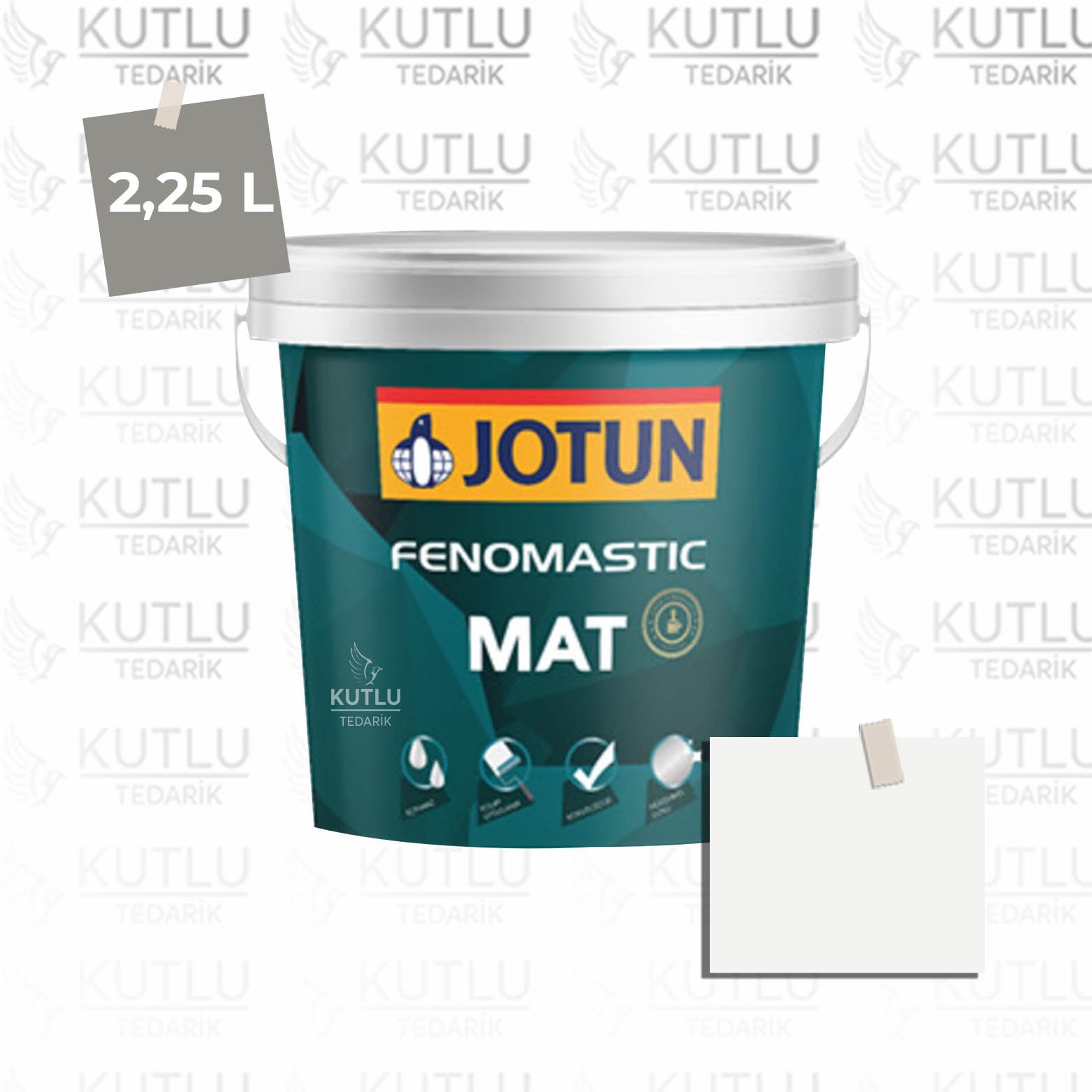 Jotun Fenomastic Mat 2,25 Lt  7236 Jazz White Chi Ncs 0401-G42Y