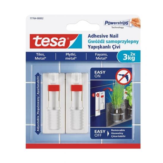 Tesa 77764 Fayans ve Metal Yüzeyler için Ayarlanabilir Yapışkan Çiviler 6 kg