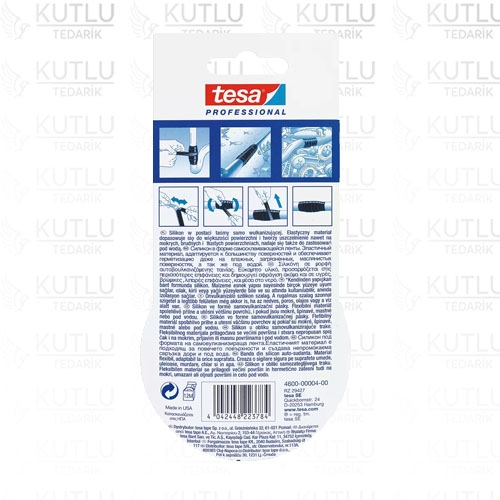 Tesa 4600 Silikon Tamir Bandı Siyah 3m x 25mm